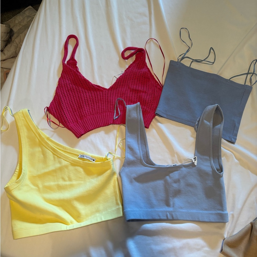 Zara crop tops bundle